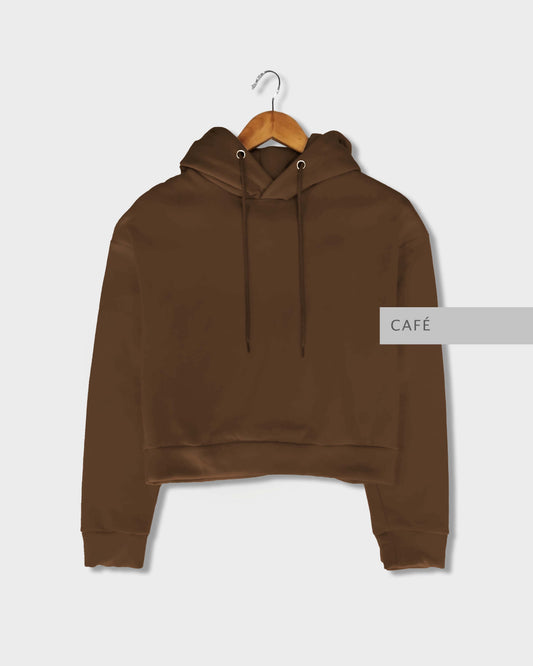 Sudadera Crop Café