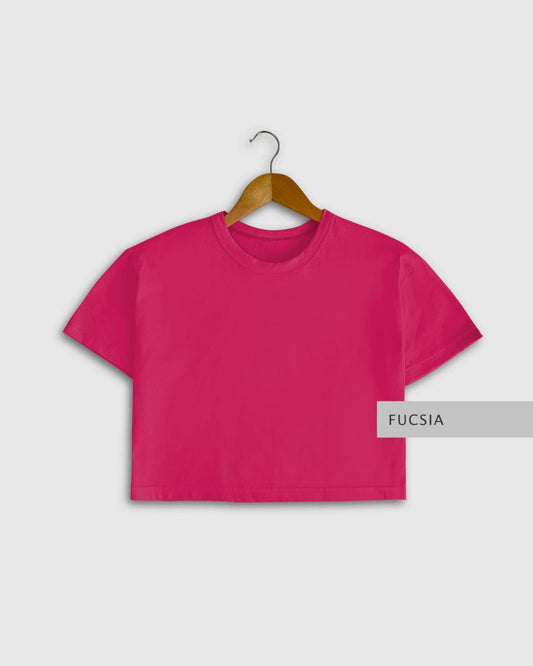 Blusa Crop Fucsia